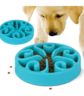 Lēnās ēšanas bļoda sunim un kaķim ar nodalījumiem, liela