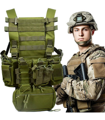 Taktiskā militārā aizsargveste ar MOLLE sistēmu ASG