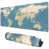 Liela Spēļu Pele un Klaviatūras Paklājiņš Pasaules Karte 40 x 90 cm