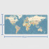 Liela Spēļu Pele un Klaviatūras Paklājiņš Pasaules Karte 40 x 90 cm