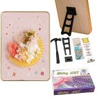 Radošā komplekta komplekts String Art izšūšanai ar LED gaismām rāmī 21x30 cm