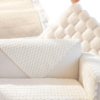 Neslīdošs elastīgs mēbeļu pārvalks, 70 × 120 cm, balts