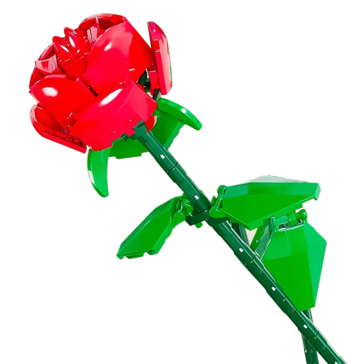 Konstruktīvo klucīšu sarkanā roze