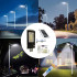 Solarā dārza laterna spēcīga 100W panelis ielu 129LED