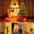 Gaismas virtene 300 LED ar gaismas aizkaru