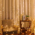 Gaismas virtene 300 LED ar gaismas aizkaru