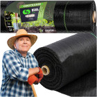 Agroaudums Dārza Audums Agroplēve Melna 50m x 1,1m 90g