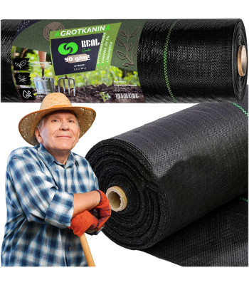 Agroaudums Dārza Audums Agroplēve Melna 50m x 1,1m 90g