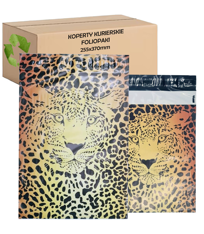 Spēcīgās kurjerdrošās folijas aploksnes 255x370 GEPARD 50 gab.