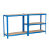 Metāla noliktavas plaukts 180x90x40