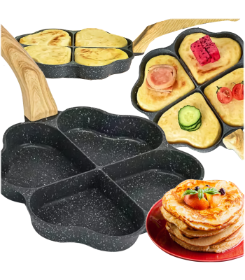 Granīta panna ar 4 sirds formas nodalījumiem RC-K-626