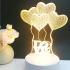 3D Nakts Lampa Mīlestība Sirds
