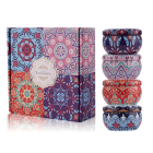 Sojas sveču komplekts 4 gab. aromātiskās sveces dāvanu kastē