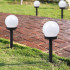 Saules dārza lampa LED bumba dekoratīva