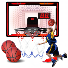 Bērnu piekarināms elektroniskais basketbola dēlis ar LCD ekrānu un rezultātu skaitītāju, 40x25 cm