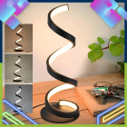 LED spirālveida nakts lampa galda lampa dekoratīvais apgaismojums guļamistabai