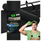 Žoga pārsegs - tīkls no saules un vēja 95%, 1,5x50 m, 180 g/m², grafīts