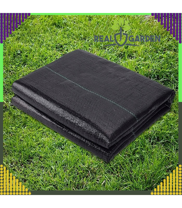 Nezāļu apkarošanas plēve, 5 m x 5 m, 90 g/m², melna