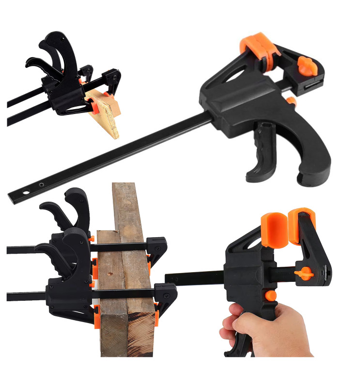 Stolarski skava 4" skava turētājs modelis skava vienrocīgs stiprs