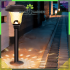 Saules enerģijas LED dārza lampa laterna
