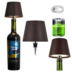 LED galda lampa ar pudeles aizbāzni