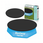 Bestway 58032 Aizsargpārklājs Baseinam PVC Ø 244cm Melns Apaļš