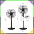 Stāvošs Grīdas Ventilators 5 Lāpstiņas Kluss Spēcīgs Rotējošs