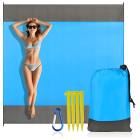 Pludmales Piknika Paklājs Kempingam Ūdensnecaurlaidīgs 210 x 200 cm Liels