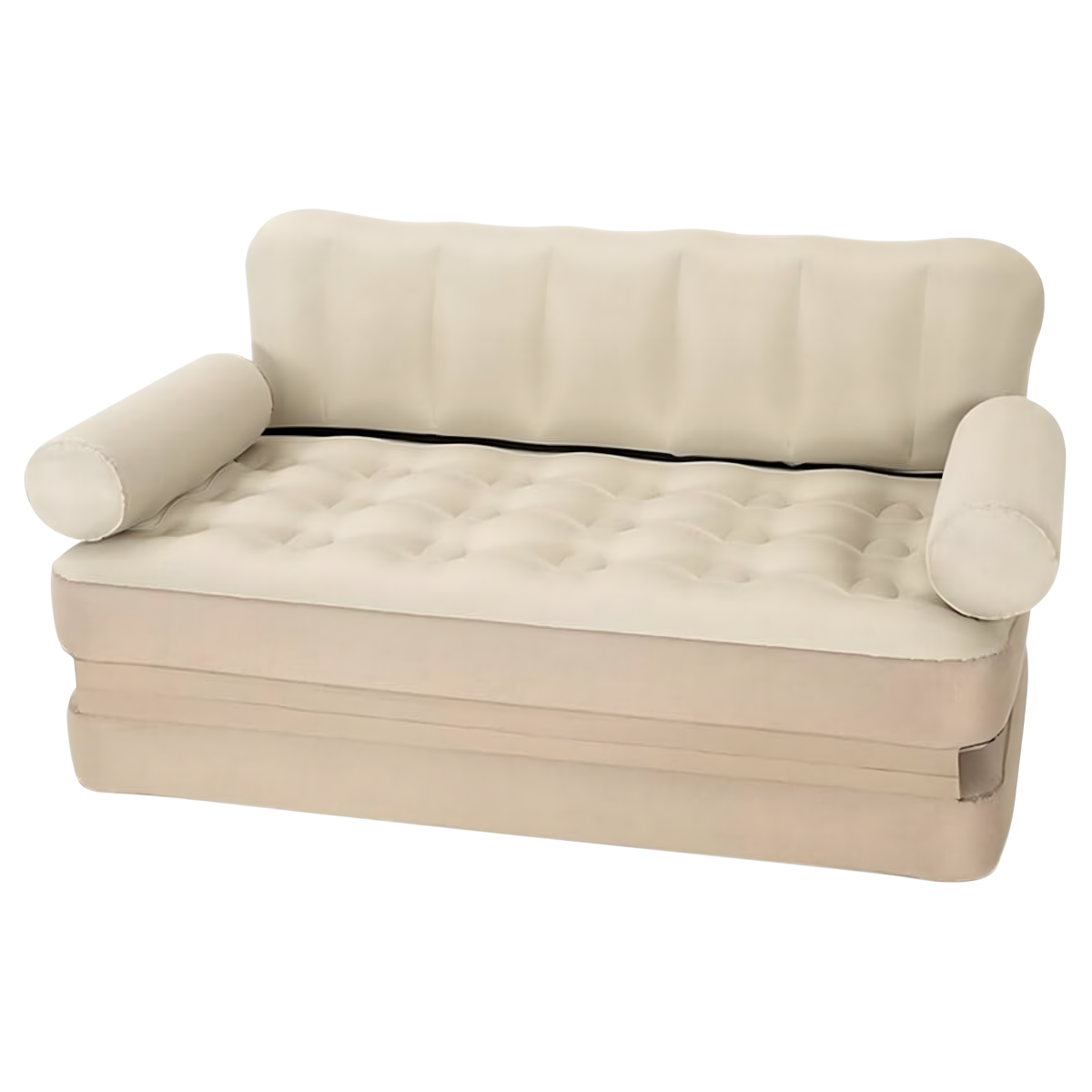 5in1 piepūšama divvietīga dīvāngulta, 180x147, krēmkrāsas