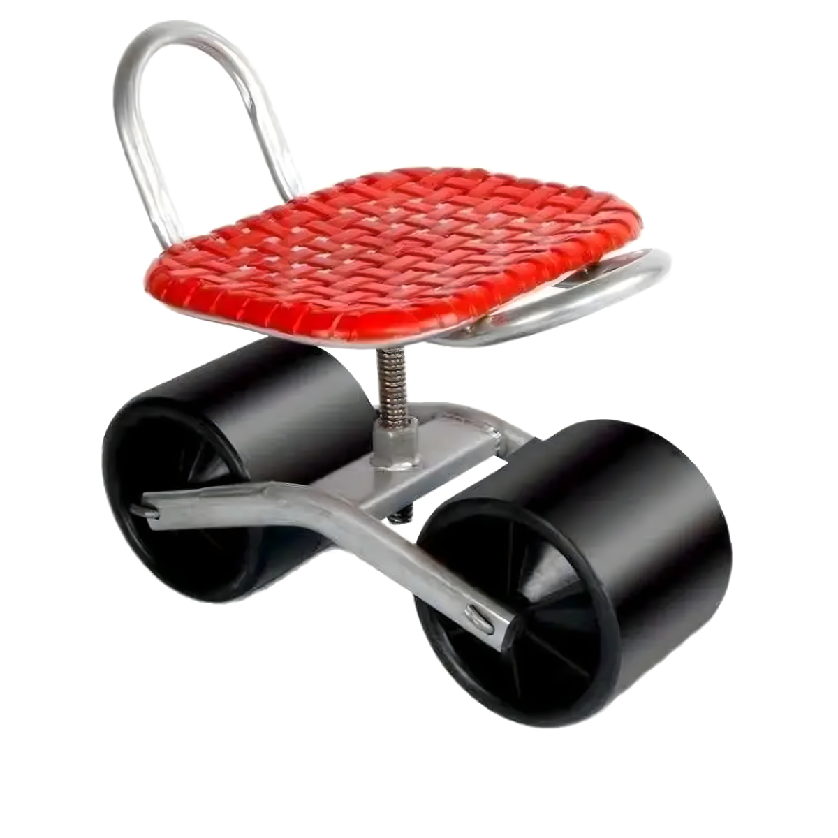 Regulējams dārza krēsls ar riteņiem, atzveltni un grozāmu sēdekli, REAL GARDEN 1213