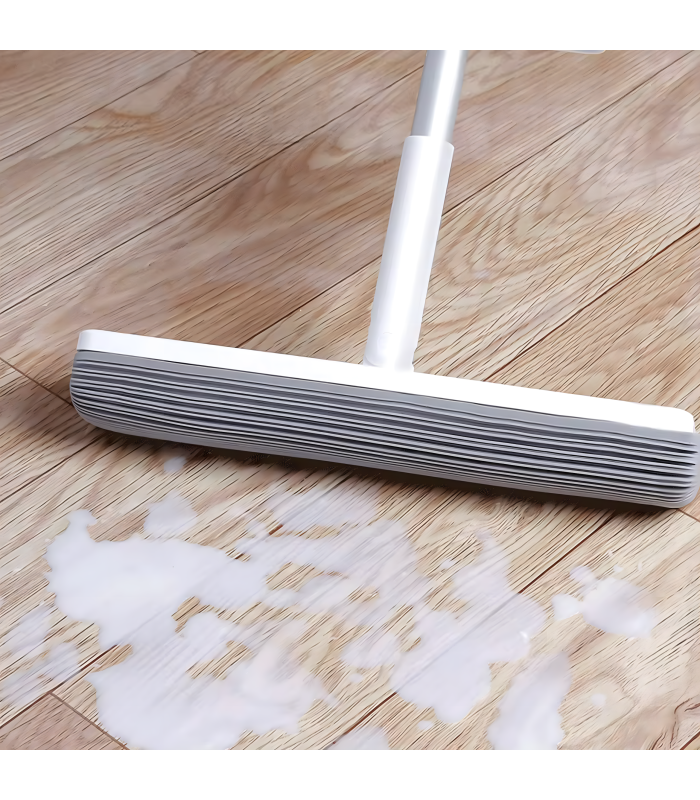 Gumijas mopējs grīdu mazgāšanai ar izspiešanas un rotācijas funkciju