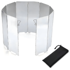 Vēja aizsargs salokāms starpsiena plīts degļiem