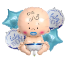 Baloni Baby Shower Zēns Zvaigžņu Komplekts
