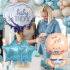 Baloni Baby Shower Zēns Zvaigžņu Komplekts