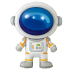 Folijas balonu komplekts "Kosmosa Astronauts" 5 gab.