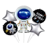 Folijas balonu komplekts "Kosmosa Astronauts" 5 gab.
