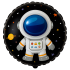 Folijas balonu komplekts "Kosmosa Astronauts" 5 gab.