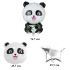 Panda Dzimšanas dienas balonu komplekts