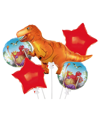Dzimšanas dienas balonu komplekts “Dinozaurs” 5 szt.
