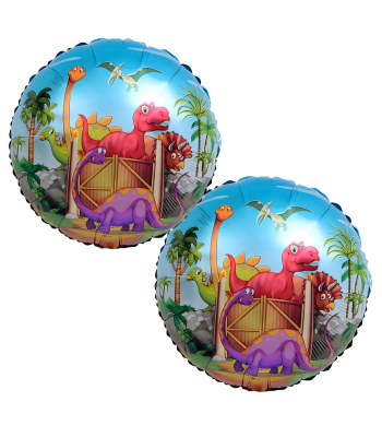 Dzimšanas dienas balonu komplekts Dinozaurs ballītei 5 gab.