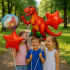 Dzimšanas dienas balonu komplekts Dinozaurs ballītei 5 gab.