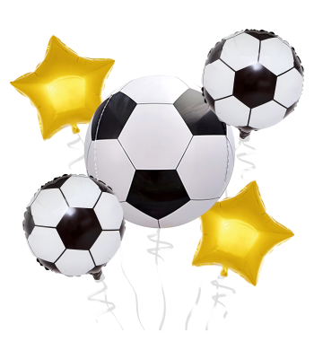 Futbola balonu komplekts dzimšanas dienai, 5 gab., 55,8 cm / 45,7 cm