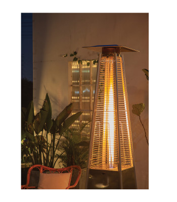 Gāzes āra sildītājs – piramīda ar riteņiem, 13 kW, RC-K-357, 227 cm