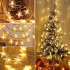 LED Gaismu Aizkars Zvaigznes 100 LED | 10m | Silta Balta Gaisma