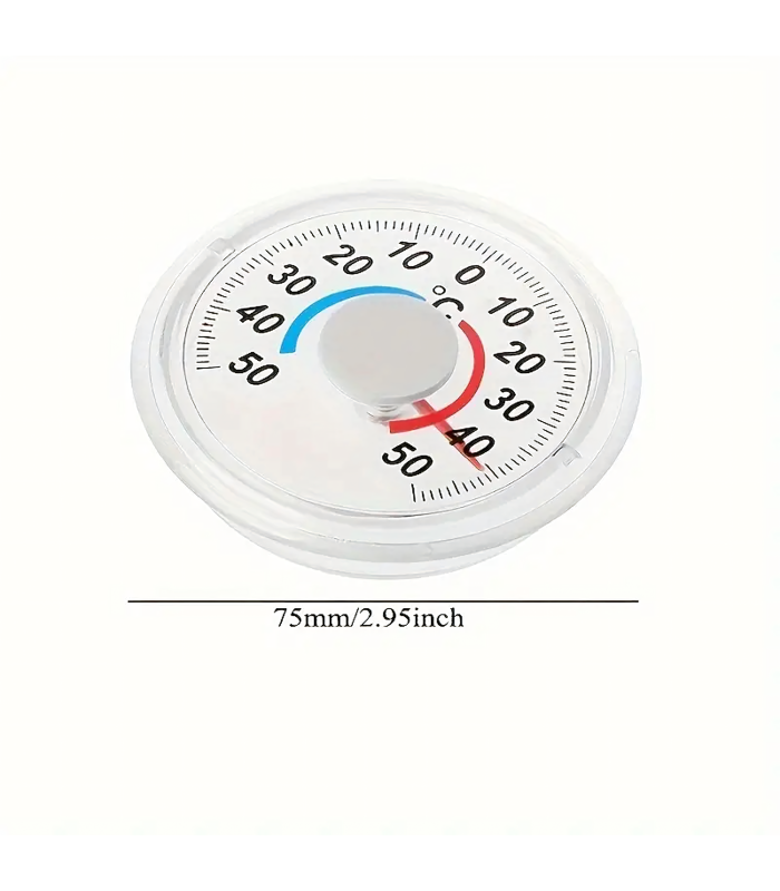 Ārējais/Iekšējais Termometrs Zemām Temperatūrām -50°C līdz 50°C Ar Līmlenti