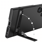 Aizsargvāks ar statīvu Samsung Galaxy S24 Ultra Melns