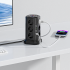Stāvā barošanas sloksne ar zibensaizsardzību 12 ligzdām + 5 USB porti