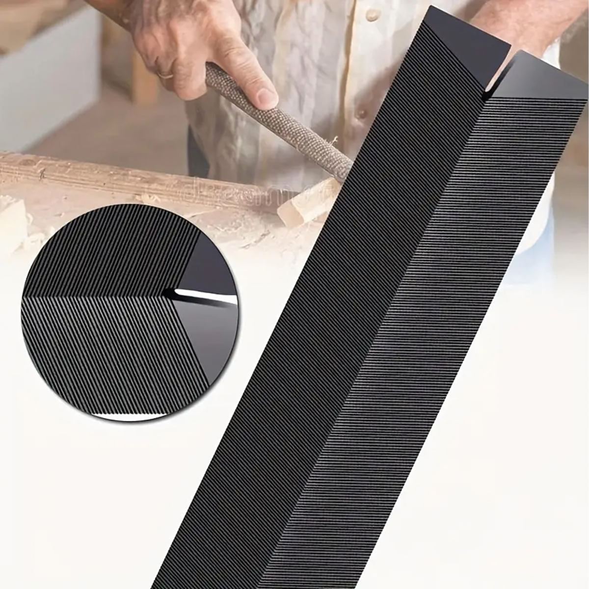 Trijstūrveida dimanta divpusējs metāla nažu asināšanas fails 150x28mm