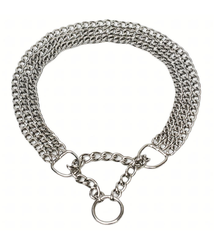 Spēcīga metāla ķēdes kakla siksna suņiem - 45 cm