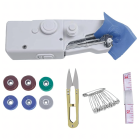 Mini pārnēsājamā šujmašīna ceļojumiem un mājai + piederumi